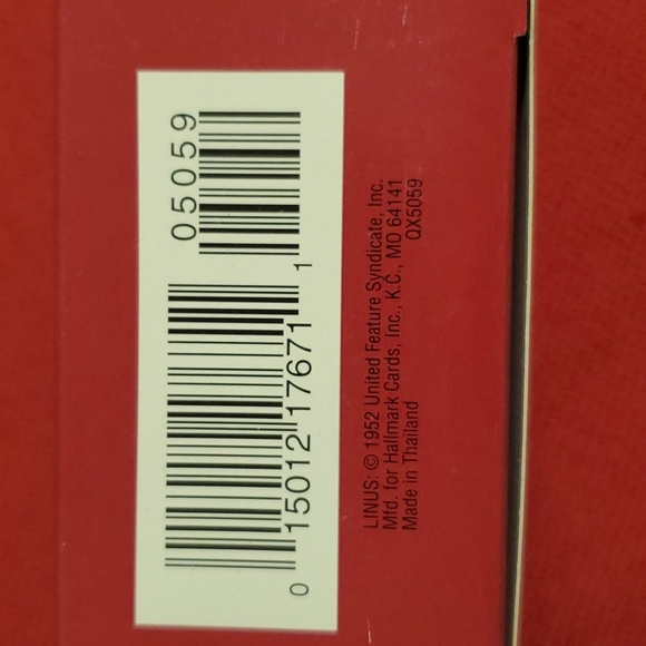 The Peanuts Gang LINUS @1995 Hallmark Keepsake ornament Collector's Series NIB - Picture 2 of 8